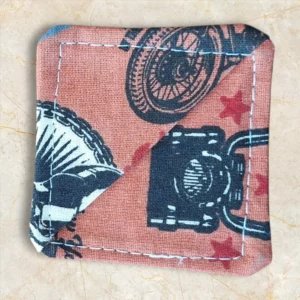 marque page tissu motifs MOTO