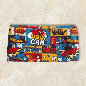 Trousse artisanale motifs comics