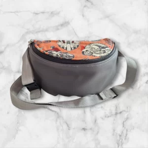 banane tissu gris motifs moto