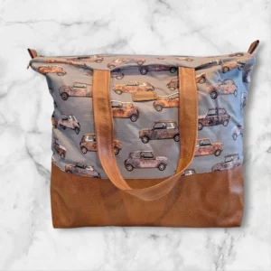 sac de voyage voitures anciennes It's Cré'Azi fabriqué en Bretagne