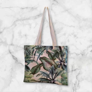 tote bag imperméable réversible feuillage vert